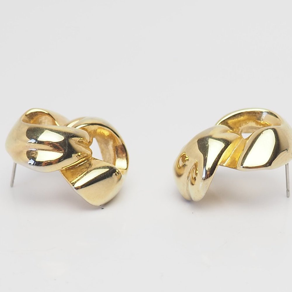 Givenchy Vintage Knot Bow Ribbon Earrings View 2